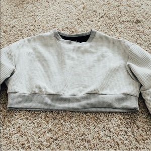 cropped nike sweatshirt